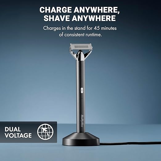 BaByliss MTL Series Electric Razor Including 4 Comb attachments Storage Bag Charging Stand and Cable