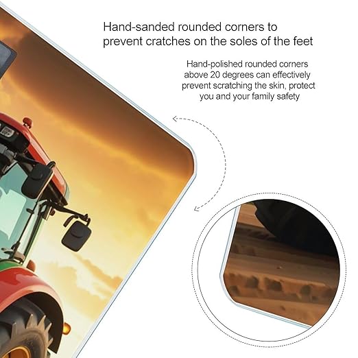Tractor Theme Smart Scale for Body Weight Accurate Bathroom Scale with LED Display Digital Weight Scales Weighing Machine High Precision Scales for Bath Home