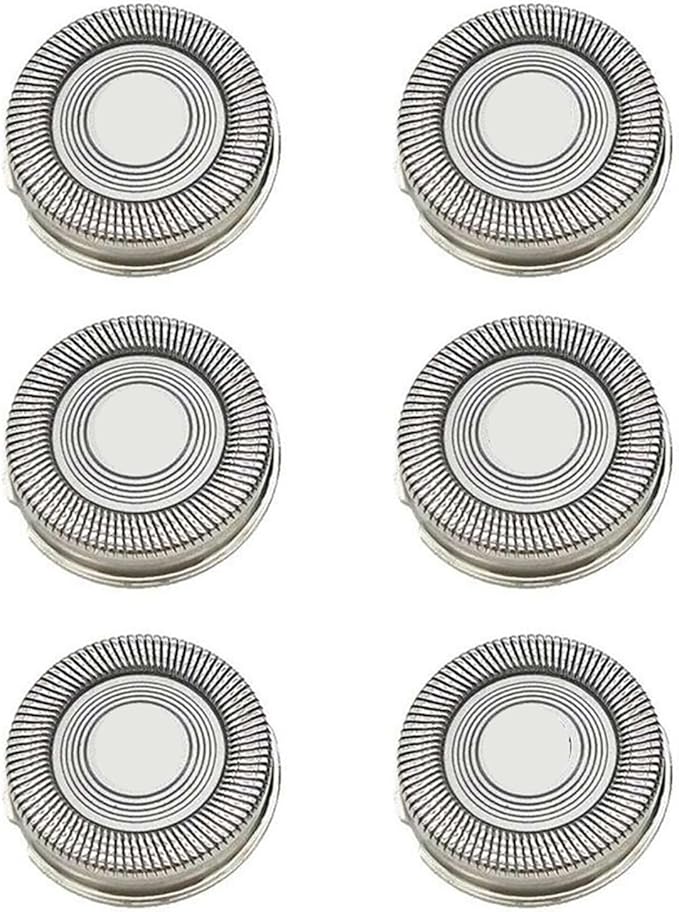 6PCs Electric Shaver Razor Replacement Razor Head Compatible for Philips S1000 S3000 S4000 S5000 S500 XZ5800 XZ580 SW175 Accessories
