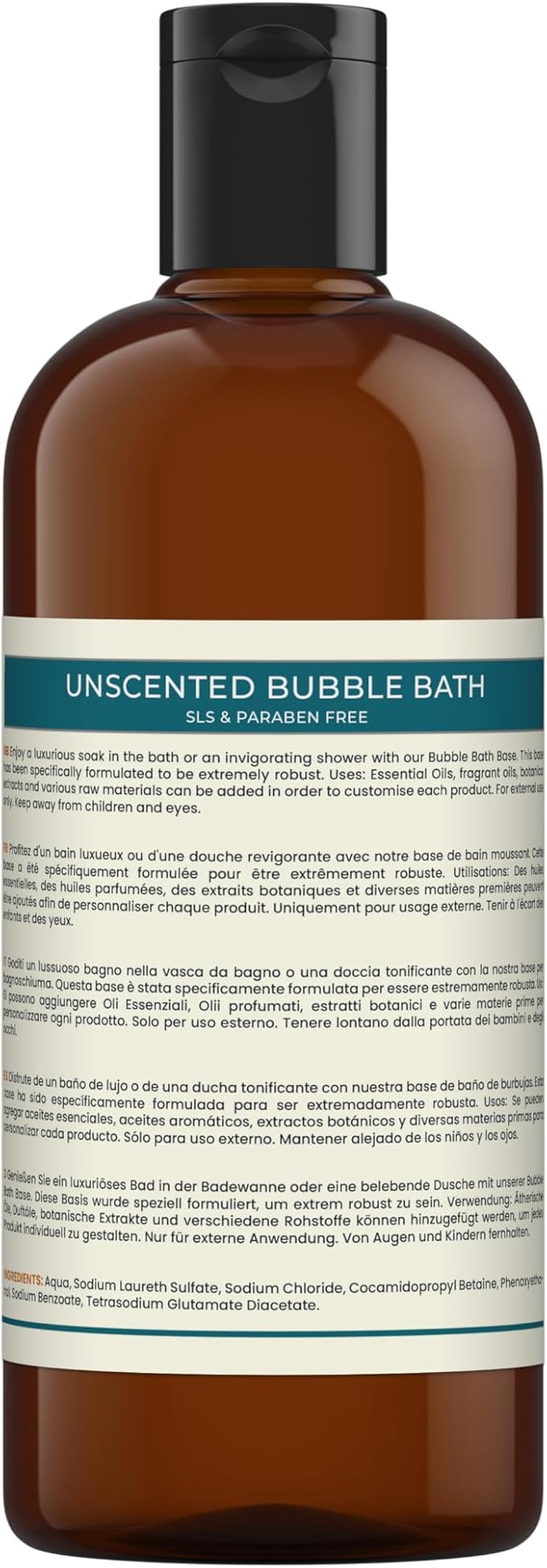 Bubble Bath Base - SLS &amp Paraben Free - 500g