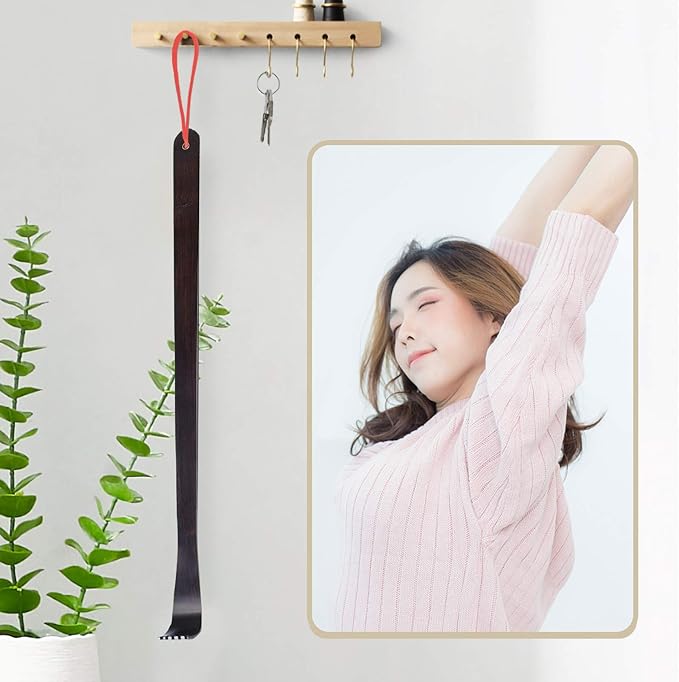 Manual Back Scratcher - Long Reach Back Massager for Itching Relief and Body Relaxation(C)