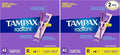 Tampax Radiant Tampons 42 R 2.7X 3/4/ 42ct Pink and Blue (Pack of 2)