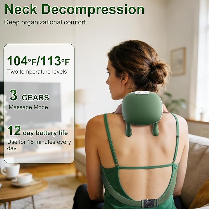 [Sale] Neck and Back Massager with Heat &amp 4D Kneading Siasoo and Shiatsu Deep Tissue Wireless Massager for Shoulder Cervical Pain Relief Portable Rechargeable (Updated 2026 Version) As Seen On T