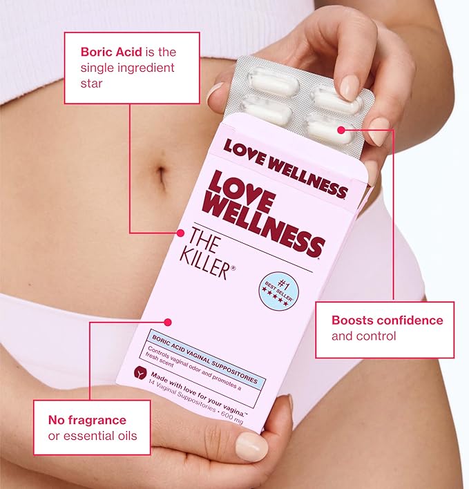 Love Wellness pH Balancing Cleanser &amp The Killer | Feminine Balance Duo | Supports Balanced pH Intimate Health &amp Hygiene