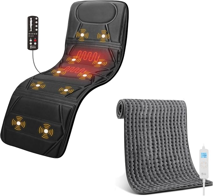 CooCoCo Full Body Massage Mat &amp Extra Large Heating Pad Birthday Gifts for Men Women