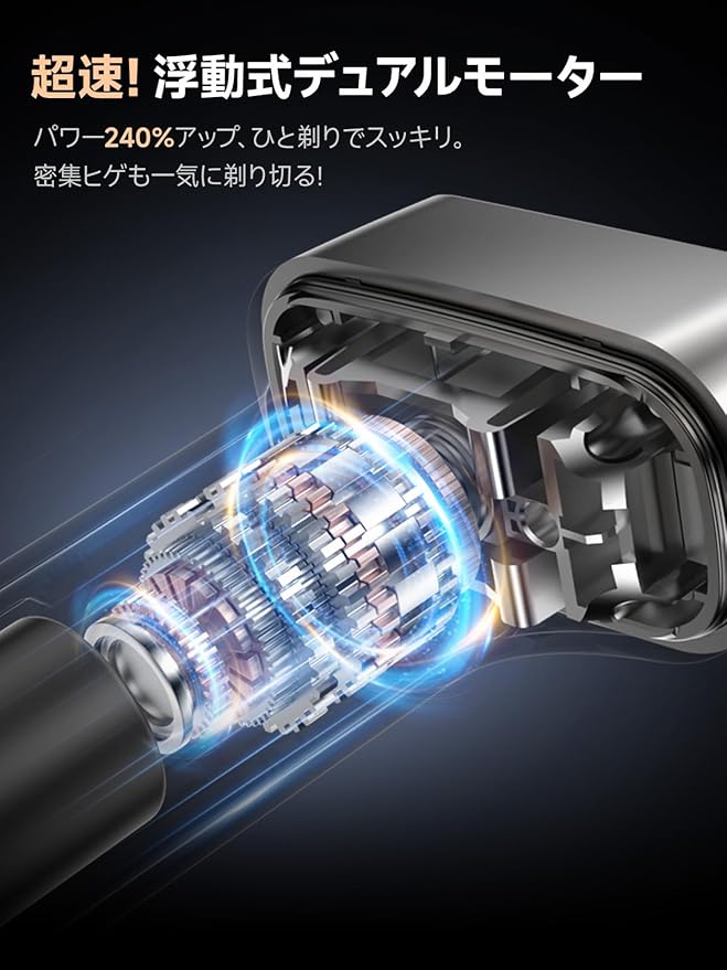 PLUZZ Electric Foil Shavers for Men Mini Electric Razor for Face &amp Beard Samll Shaver Portable Compact &amp Lightweight for Travel - IPX7 Waterproof Cordless Fast Charge 3 Blades Wet/Dry Use