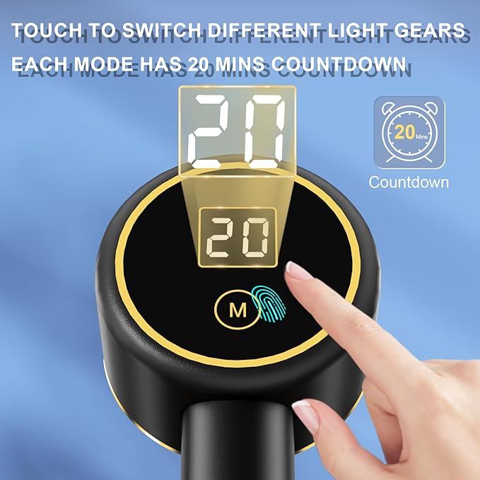 UTK Red Light Therapy for Body Pain Relief 470:660:850:940nm Wavelengths Red Lights Handheld Infrared Light Therapy Wand Infrared Therapy for Joints Muscle Recovery