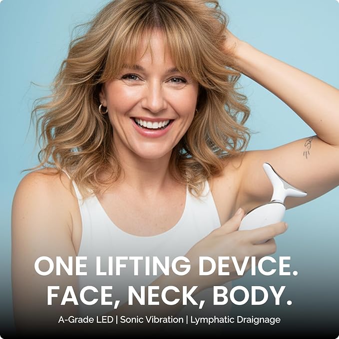 MyDerma Dream MyoGlow LED Arm Neck and Face Total Body Sculpting Device from MyDermaDream paired with Niacinamide Serum and NoTox Serum for Flabby Arms Flabby legs &amp Turkey Neck
