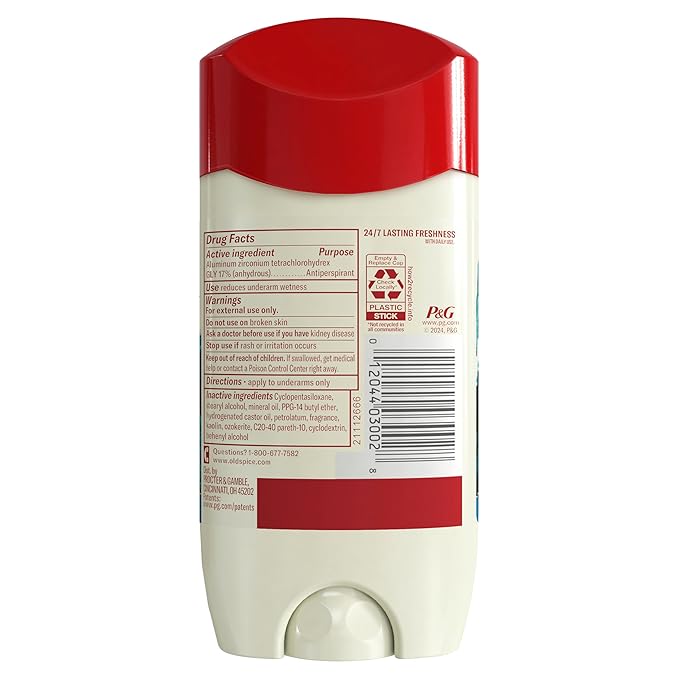 Old Spice Men's Antiperspirant &amp Deodorant Deep Sea with Ocean Elements 3.4oz (Pack of 3)