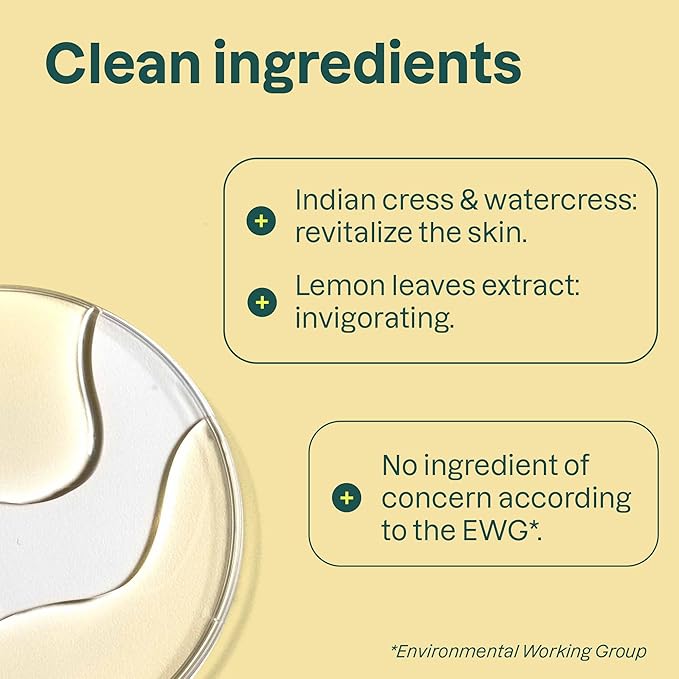 Bundle of ATTITUDE Body Wash EWG Verified Dermatologically Tested Plant and Mineral-Based Vegan Personal Care Products Lemon Leaves 16 Fl Oz + Body Cream Lemon Leaves 8 Fl Oz