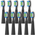 10PCSCompatibility for Fairywill FW-E11 E10 E6 D7S Electric Toothbrush Replacement Brush Heads(10PCS White)