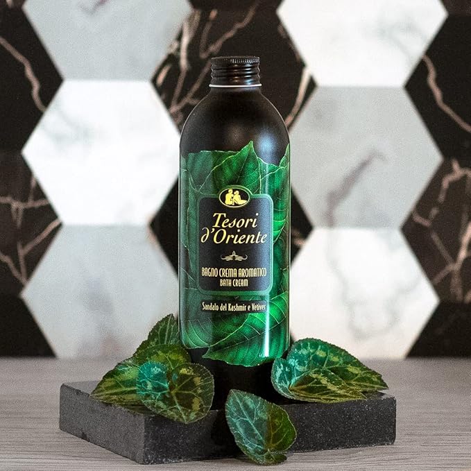 Tesori d'Oriente:Sandalo Del Kashmir E Vetiver Bath Cream with Kashmir Sandalwood and Vetiver [ Italian Import ]