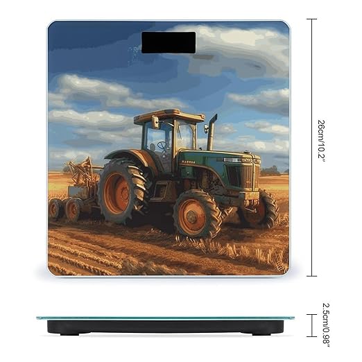 Fantasy Farm Tractor Bathroom Scale Ultra-Bright Liquid Crystal Screen Weight Scale Accurate Bathroom Body Scales for Body Weight Bathroom Pet Home Bedroom Gift-Giving