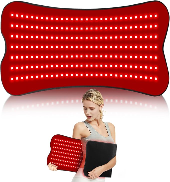 Red Light Therapy for Body 31.5''× 14'' Eligible Red Light Therapy Pad Dual Chip Grade 210 LEDs 660nm &amp 850nm Light Therapy Mat with Timer Remote Control