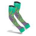 FARMER'S DEFENSE Gardening Arm Sleeves|UV Cooling Protective Sleeve Women &amp Men|Anti-Scratch Cover Sun UPF Outdoor Protection - Sea-Weed - XS