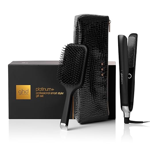 ghd Platinum+ Styler ― 1 Flat Iron Hair Straightener Professional Ceramic Hair Styling Tool for Stronger Hair More Shine &amp More Color Protection