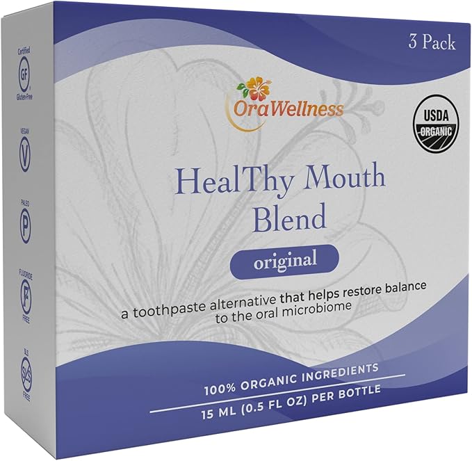 OraWellness Shine Remineralizing Natural Teeth Whitening Powder in Cinnamon + Pack of 3 Healthy Mouth Blend Organic Toothpaste &amp Mouthwash Alternative Tooth Oil