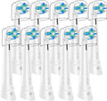 10 Pack Smart Cleaning Replacement Heads Compatible with Oral B iO 2 3 4 5 6 7 8 9 10 Series Electric Toothbrush Brush Heads Compatible with Oral B iO Electric Handles (White)