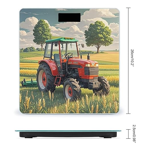 Tractor Theme Scale for Body Weight Smart Scales Digital Bathroom Scale High Precision Weighing Scales with Large Display Weighing Machine for People