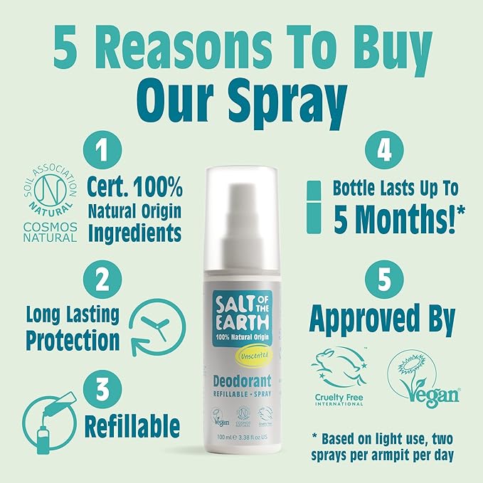 SALT OF THE EARTH Natural Deodorant Spray 100 ML
