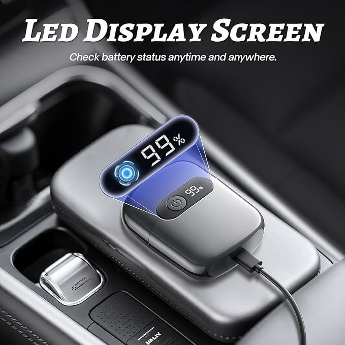 Electric Foil Shaver for Men 3D Floating Blade Razor with LED Display IPX8 Waterproof Wet/Dry Shaver USB-C Quick Charge &amp Travel Lock Includes Cleaning Brush Deep Gray