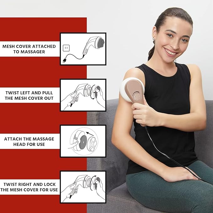 Electric Handheld Massager for Pain Relief Deep Tissue Massage Device