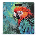 Colorful Parrot Bathroom Scale Rounded Smart Scale for Body Weight Automatic Power On/Off Weight Scales Accurate Bathroom Digital Scales for Pet Home Bedroom Kitchen
