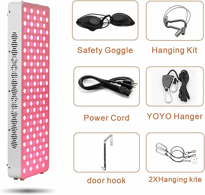 660 nm Red Light Therapy Panel for Half Body/Full Body (1000W)