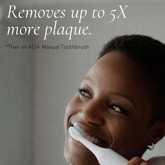 Electric Toothbrush with Tynex Bristles - Rechargeable Toothbrush with 30-Second Reminder &amp 2-Minute Smart Timer - IPX7 Waterproof Sonic Tooth Brush Includes 2 Tooth Brush Heads