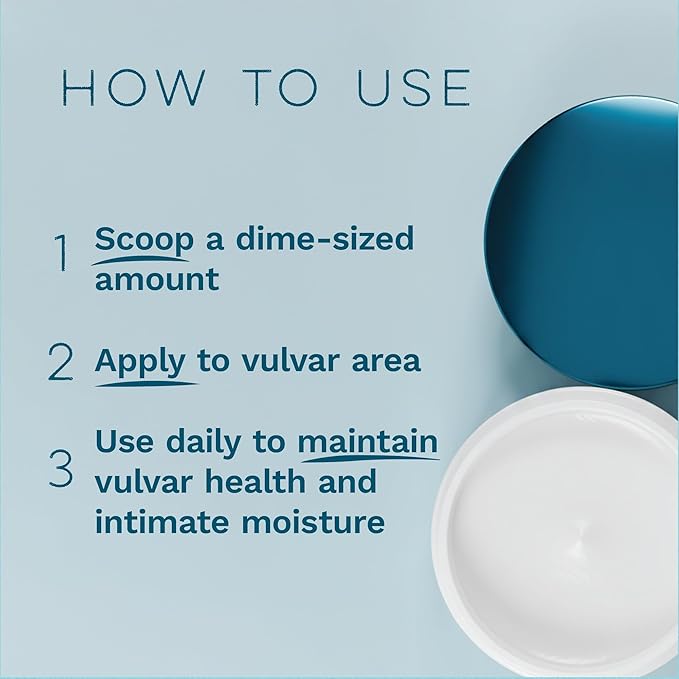 Vulva Balm Hydrating Moisturizer for Intimate Skin Fast-Absorbing and Non-Greasy 1.7 oz