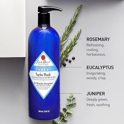Jack Black Body &amp Hair Cleanser – Mens Body Wash Mens Shampoo Skin Care Hair Care Body Wash Men Sulfate–Free