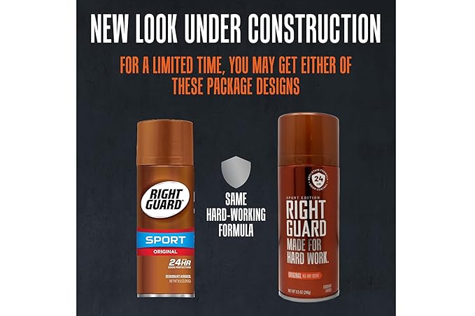 Right Guard Sport Deodorant Aerosol Original 8.5 oz (Pack of 11)