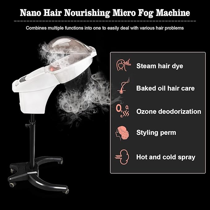 Elitzia ET1408BM Hair Steamer &amp 10 Pcs Fabric Steam Cap Bundle