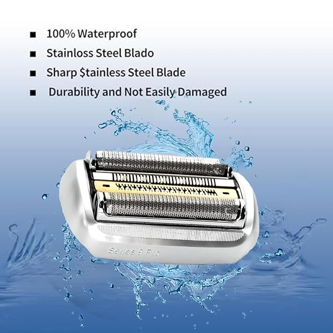 94M Series 9 Replacement Shaver Heads Compatible with Braun Series 9 Electric Razors for Braun S9 Replacement Headfor All Series 9 Electric foil Shaver 9030S 9040s 9050CC 9080CC etc Model