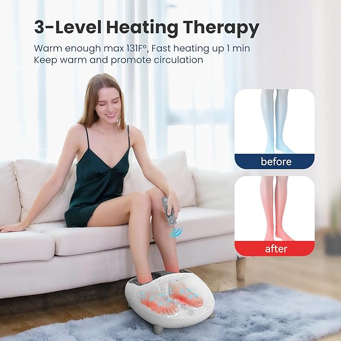 COMFIER Shiatsu Foot Massager &amp 12V Car Adapter
