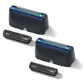 2-Pack Shaver Replacement Foil and Cutter Compatible with BaBylissPRO UV-Disinfecting Single Replacment Foil (Black)