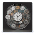 Clock Art Scale for Body Weight Safe Rounded Corners Tempered Glass Digital Bathroom Scale LED Display 400lb Capacity Weight Scales with High Precision Sensors