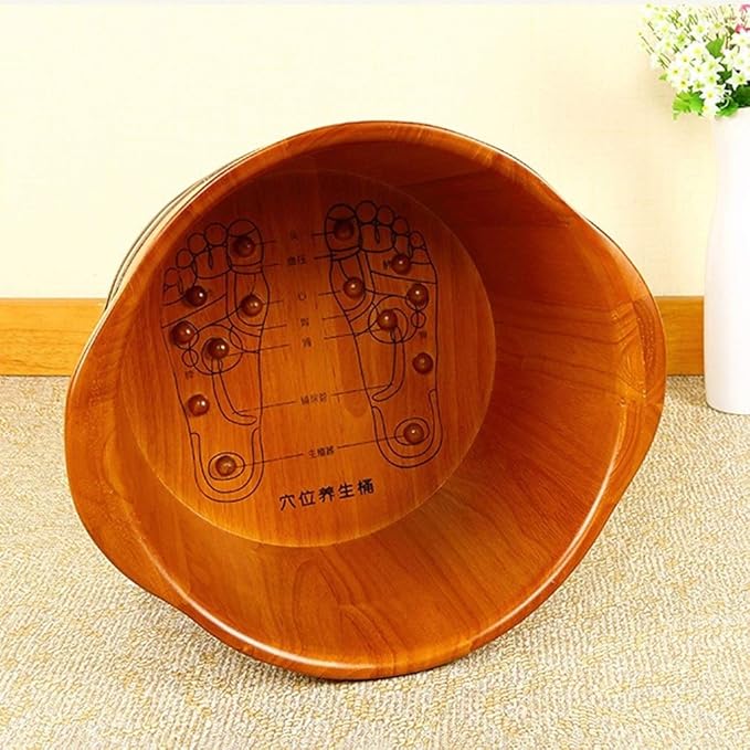 Katzowen Household Foot Tub Non-Automatic Massage Basin Soaking Foot Spa Foot Bucket (Color : D)