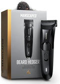 MANSCAPED® The Beard Hedger® Men's Premium Beard Trimmer 20 Length Adjustable Blade Wheel Stainless Steel T-Blade for Precision Facial Hair Trimming Cordless Waterproof Wet/Dry Clipper