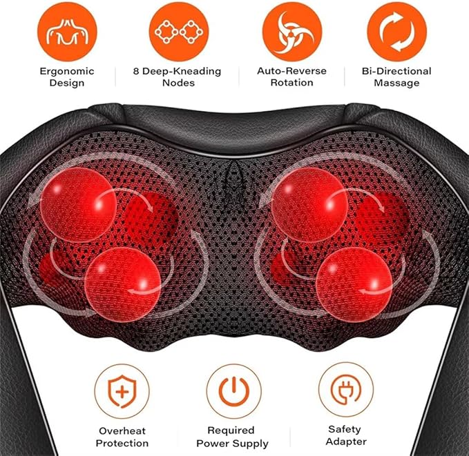 Necknix Electric Neck &amp Back Heat Massager
