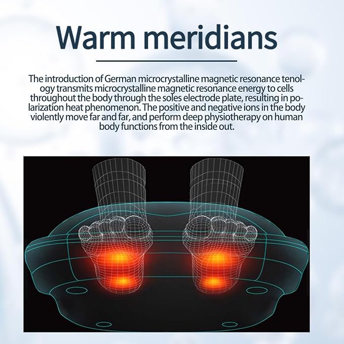Terahertz Foot Massager Health Physiotherapy Instrument Magnetic Pulse Measuring Health Quantum Instrument with Belly Belt Work from Home Essentials