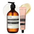 Aesop Resurrection Aromatique Hand Wash + Hand Balm Set | Cleansing Skin Softening Hydrating | 16.9 oz + 2.6 oz