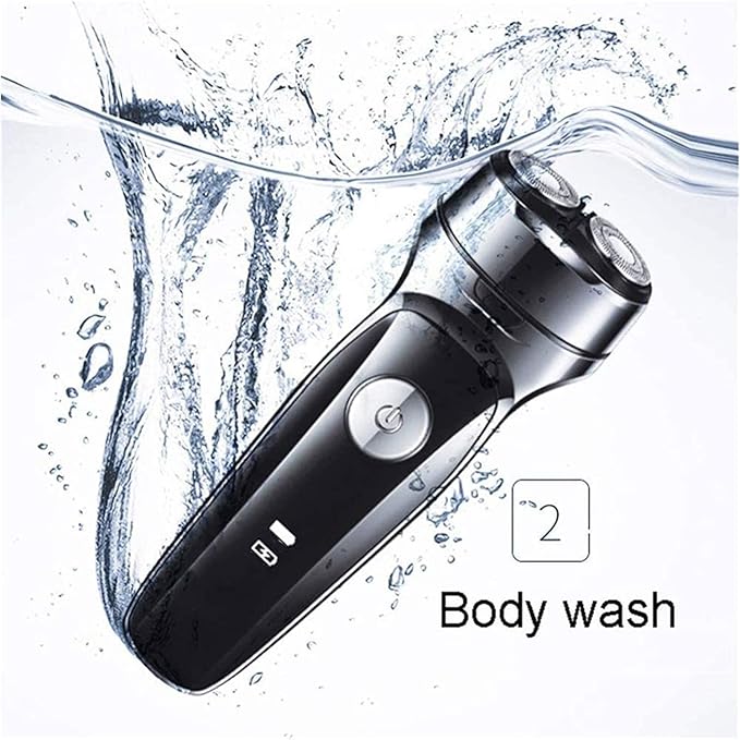 Electric Shavers for Men Mens Electric Razor Dry Wet Waterproof Man Rotary Facial Shaver Portable Face Shaver Cordless Travel Rechargeable Led Display