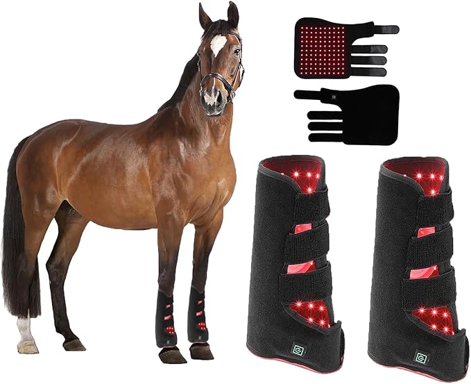 Red Light Therapy for Horses LED Red Light Therapy Device Horse Near Infrared Therapy Wrap Portable Deep Light Therapy for Horse Muscle Recovery Horse Leg Pain