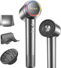 High-Speed Hair Dryer 150000 RPM Brushless Motor Blow Dryer with Ionic Technology Fast Drying Lightweight Low Noise Hair Dryer 4 Heat Modes 2 Speeds Diffuser &amp Wall Mount Gray