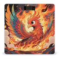 Manga Phoenix Weight Scale Large Digital Bathroom Scales with Bright LED Display Non Slip Digital Scale and Step On Fashion Weighing Machine for Body