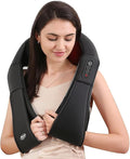 Careboda Shiatsu Neck and Back Massager with Soothing Heat Electric Shoulder Massage 8 Nodes Deep Tissue 3D Kneading Massages for Pain Relief Best Christmas Gifts for Man Woman Friends Parents