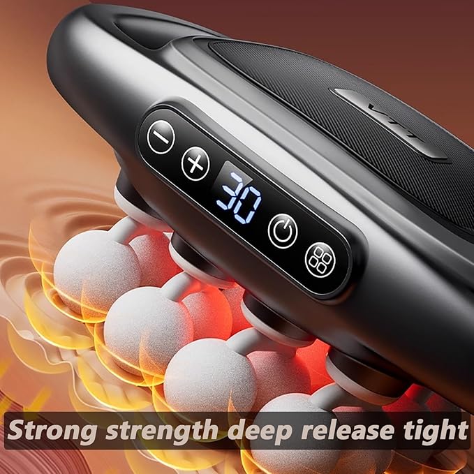 16 Head Massage Gun deep Tissue Neck Massager 16-Drive 8-Head Massage Gun Set Red Light Muscle Tool for Back Shoulders Legs Foot Body