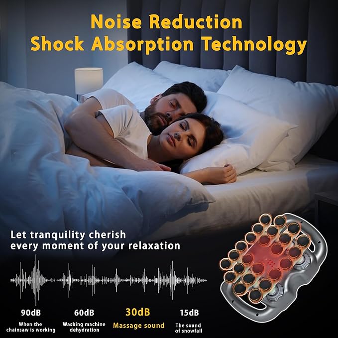 24 Head Massage Gun Set Deep Tissue Percussion Massager 9 Modes 99 Intensities Massage Gun for Legs Shoulders Back Body Muscle Pain Relief Massage Gun Deep Tissue