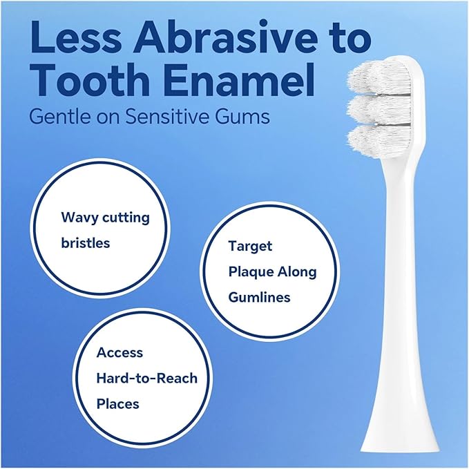 Soft Replacement Toothbrush Brush Heads Compatible with Philips Sonicare Electric Compatible for Sensitive Teeth Gums Care(12 Pcs)
